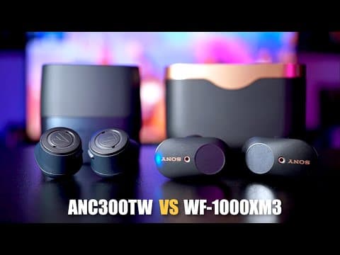 Audio-Technica ANC300TW vs THE BEST 🔥 Sony WF-1000XM3 thumbnail