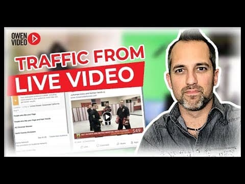 How to Drive Traffic from Facebook Live Stream (case study!) - Owen Video thumbnail