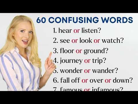 60 Confusing English Words thumbnail