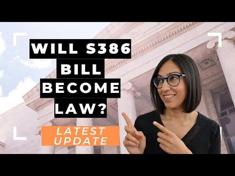 S386 Bill Passes Senate | Will it actually become law? (Latest analysis – don’t celebrate yet) thumbnail