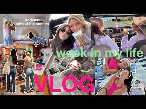 week in my life: creating our podcast behind the scenes! thumbnail