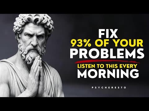 7 Stoic Lessons That Will REBUILD Your MIND & FIX 93% of Your Problems | STOICISM! thumbnail