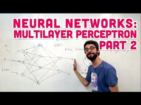 10.5: Neural Networks: Multilayer Perceptron Part 2 - The Nature of Code thumbnail