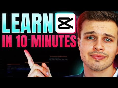 Learn CapCut in 10 Minutes - Beginner Tutorial (PC & MAC) thumbnail