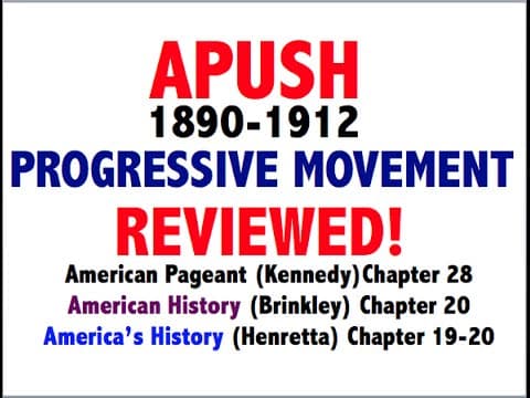 American Pageant Chapter 28 APUSH Review (APUSH Period 7 Progressive Era) thumbnail