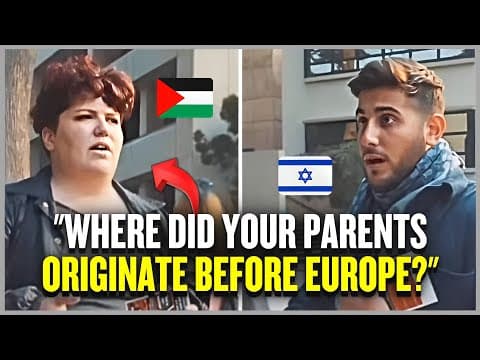 Anti-Israel Jew Completely FLOUNDERS When IDF Soldier Asks Him This... thumbnail