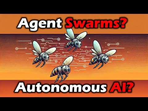 What are AI agents? Agent swarms? Autonomous swarms? What's all the buzz about? thumbnail