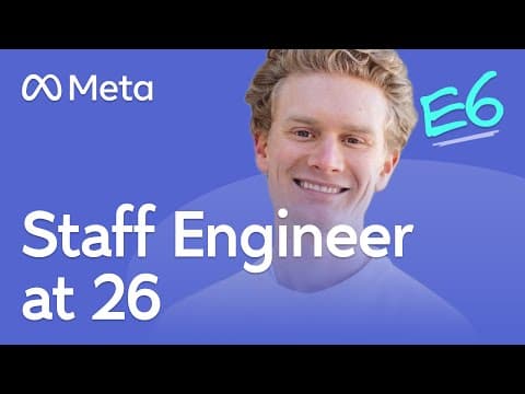 26 Year Old Meta Staff Eng (IC6) On Promotions, Redefining Expectations, Secret Equity Bonuses thumbnail