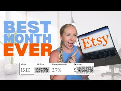 How Much I Made Selling Digital Products on Etsy - Month 7 Stats thumbnail