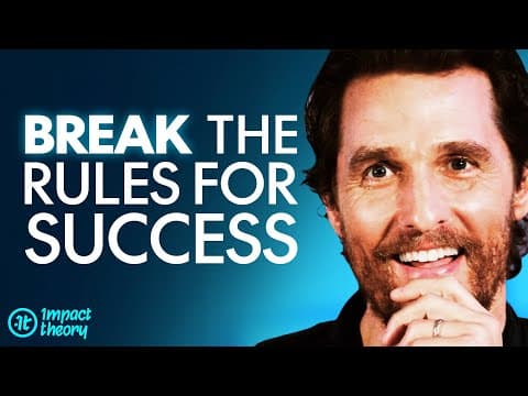 THE SUCCESS TRAP: Everything You Know About Fulfillment & Happiness IS WRONG! | Matthew McConaughey thumbnail