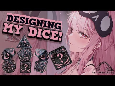 【DICE DESIGNING!】drawing something edgy for the grim reaper's dice?! #calliolive #ad thumbnail