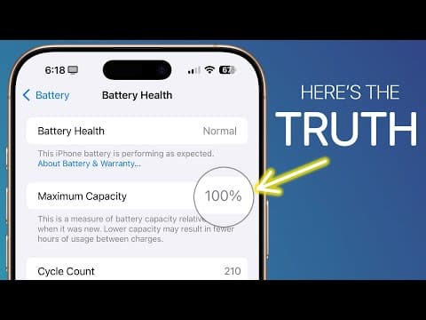 The ONLY Way to Keep 100% iPhone Battery Health! thumbnail