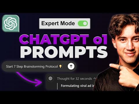 THESE prompts make NEW ChatGPT o1 UNSTOPPABLE! (Insane Results) thumbnail
