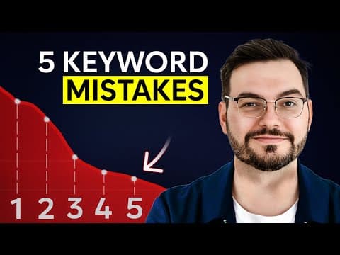 5 Dumb Keyword Mistakes Killing Your SEO thumbnail