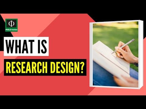 What is Research Design?   -  Free Course on Thesis Proposal Writing (See Links Below) thumbnail