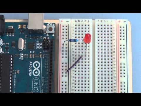 Arduino Uno Tutorial Basic circuit breadboarding thumbnail