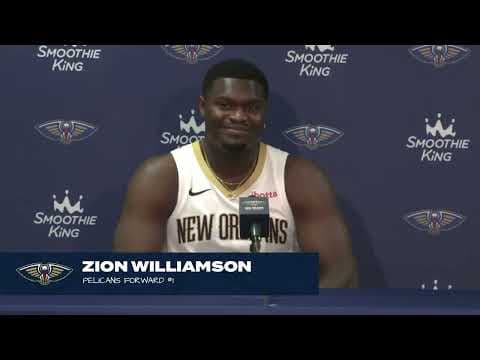 Zion Williamson interview | 2023 New Orleans Pelicans Media Day thumbnail