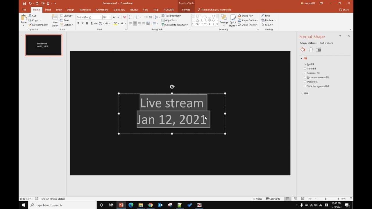 YouTube video player