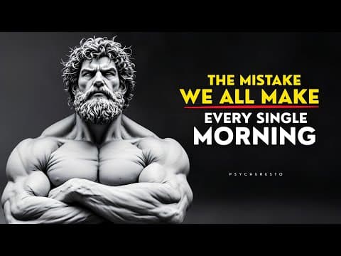 The MISTAKE That Destroys Your Morning Before It Even Begins | STOICISM thumbnail