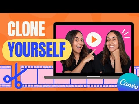 How to CLONE YOURSELF in a Video | Canva PRO Tutorial thumbnail