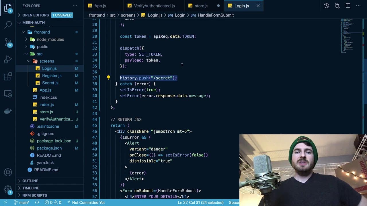 YouTube video player
