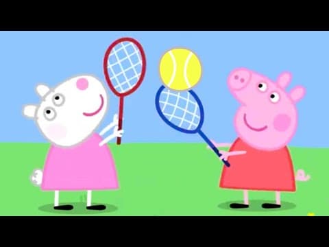 Peppa Pig Plays Tennis | Kids TV And Stories thumbnail