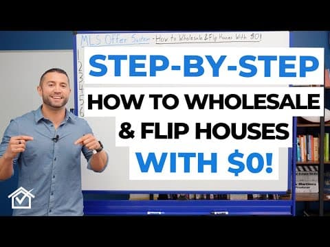 How To Wholesale Real Estate Step by Step [WITH $0]! thumbnail