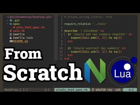 How to Configure Neovim to make it Amazing -- complete tutorial thumbnail