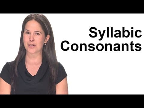 Syllabic Consonants -- How to Pronounce [əl], [əm], [ən], [əɹ] thumbnail