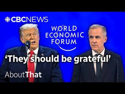 Why Trump just threatened Canada in Davos | About That thumbnail
