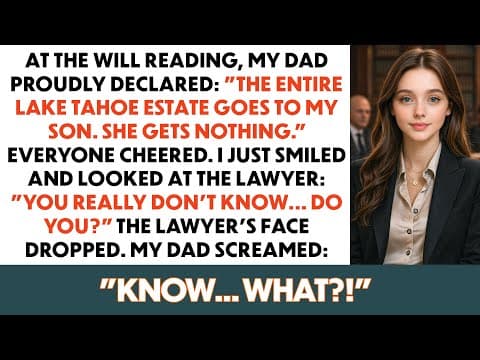 At The Will Reading, My Dad Gave Everything To My Brother, But I Just Smiled: “Lawyer… You Really... thumbnail