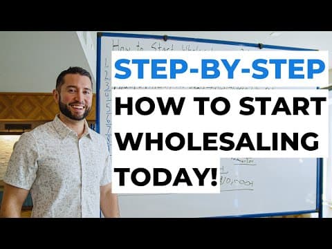 How To Wholesale Real Estate Step by Step (IN 21 DAYS OR LESS)! thumbnail