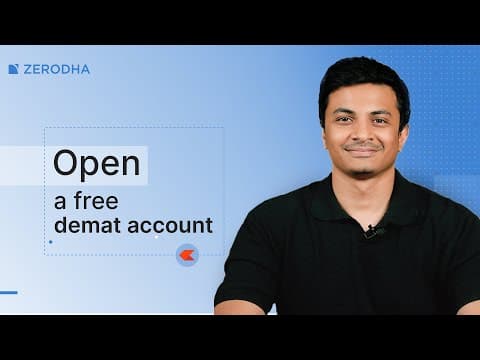 How to open a free demat account with Zerodha online | Step-by-Step guide thumbnail