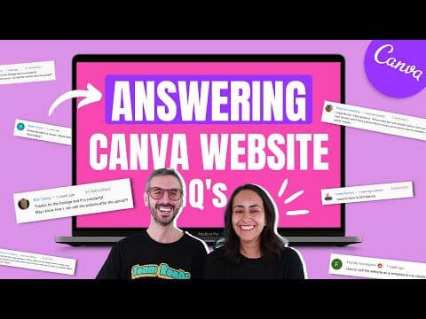 How to Create a WEBSITE in Canva? All your QUESTIONS ANSWERED 🤓 thumbnail