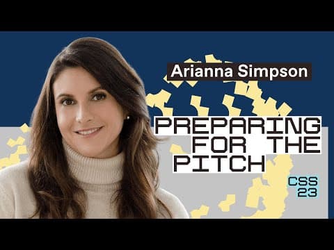 Preparing for the pitch | Arianna Simpson thumbnail