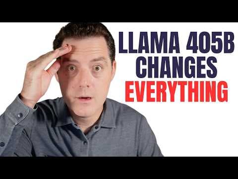 LLaMA 405b is here! Open-source is now FRONTIER! thumbnail
