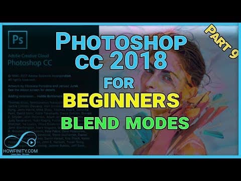 How to Use Photoshop CC 2018-Part9-Using BLEND MODES thumbnail