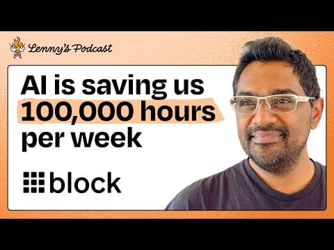 How Block Uses AI Agents to Save 8-10 Hours Weekly thumbnail