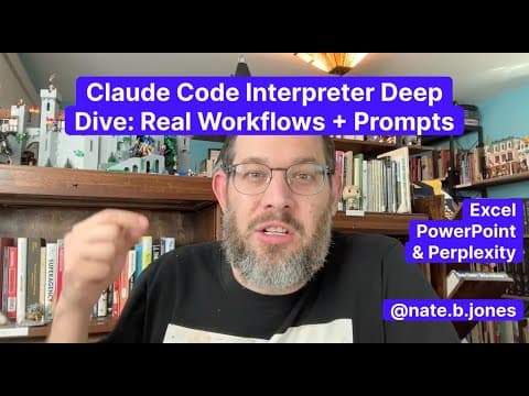 How to use Claude code interpreter for Excel and PowerPoint thumbnail