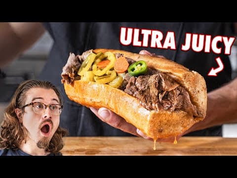 The Greatest Roast Beef Sandwich Ever (Italian Beef) thumbnail