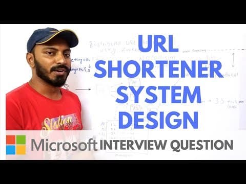 URL shortener system design | tinyurl system design | bitly system design thumbnail