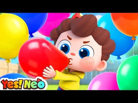 Learn Colors with Balloons | Balloon Pop Song | Educational | Nursery Rhymes & Kids Songs | Yes! Neo thumbnail