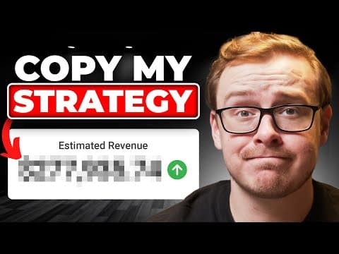 Steal this YouTube strategy to get to 6 figures a month thumbnail