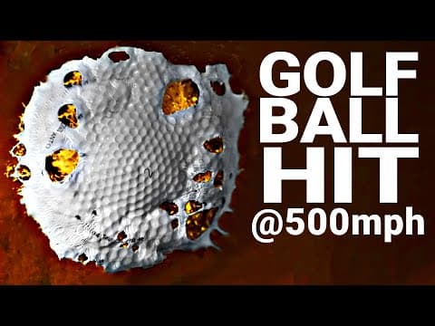 How Hard Can You Hit a Golf Ball? (at 100,000 FPS) - Smarter Every Day 216 thumbnail