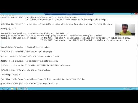 34 - ABAP Dictionary - Search Help - Modified , LPOS and SPOS thumbnail
