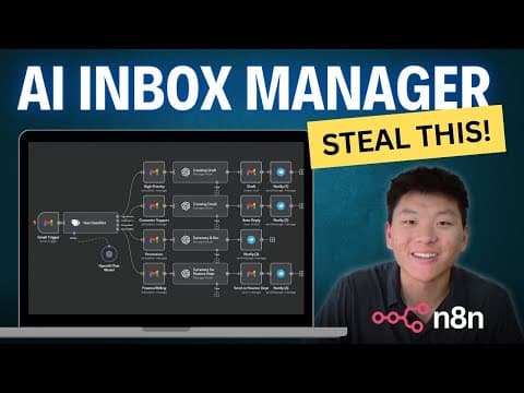 I Built an AI Agent that Automated my Inbox with n8n (No Code) thumbnail