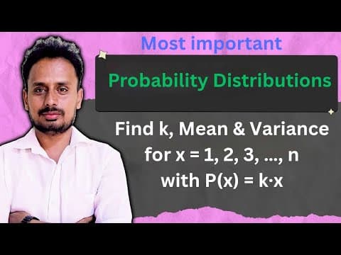 Probability Distribution | Example Problem 6 | Engineering Mathematics thumbnail