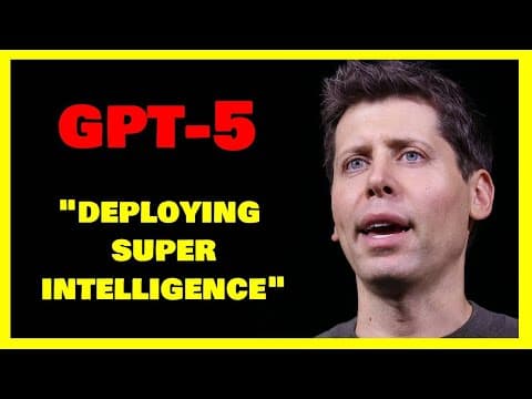 What Did Sam Altman Say About GPT-5's Intelligence Boost? thumbnail