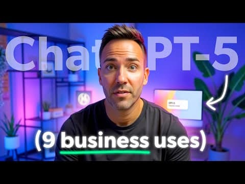 9 INSANE ChatGPT-5 Use Cases Guaranteed to Grow Your Business thumbnail
