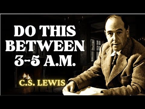 If You Wake Up Between 3AM & 5AM, DO THESE 3 THINGS! | C.S Lewis 2024 thumbnail